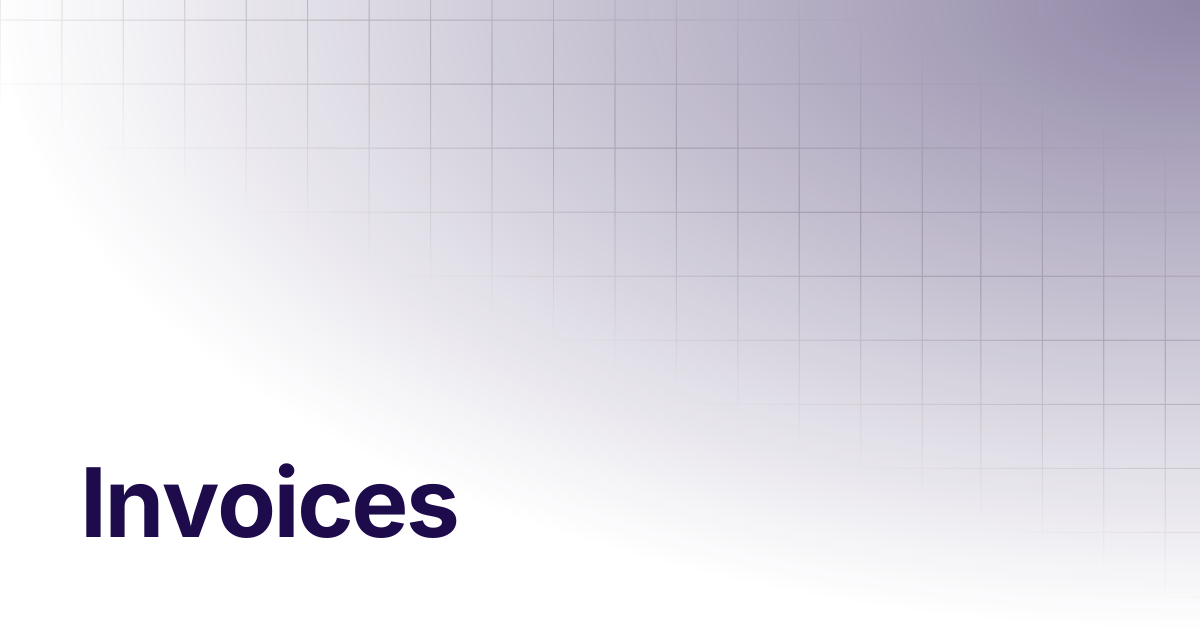 Invoices | Hosted Checkout API Documentation
