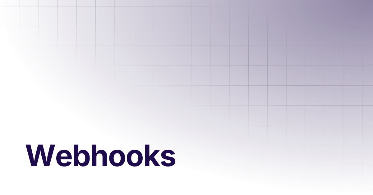 Webhooks | Hosted Checkout API Documentation
